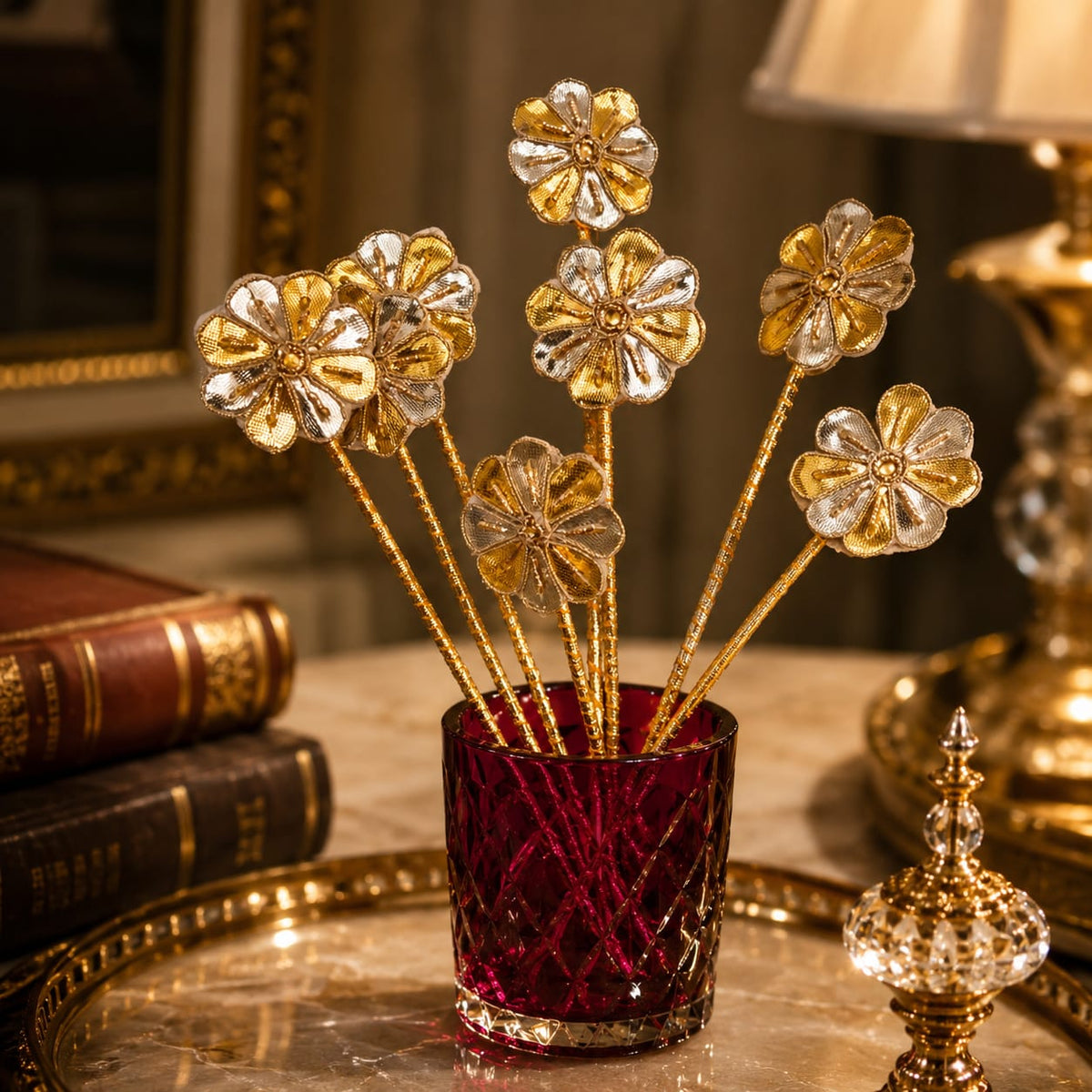 Gilded Blossom Entertaining Set