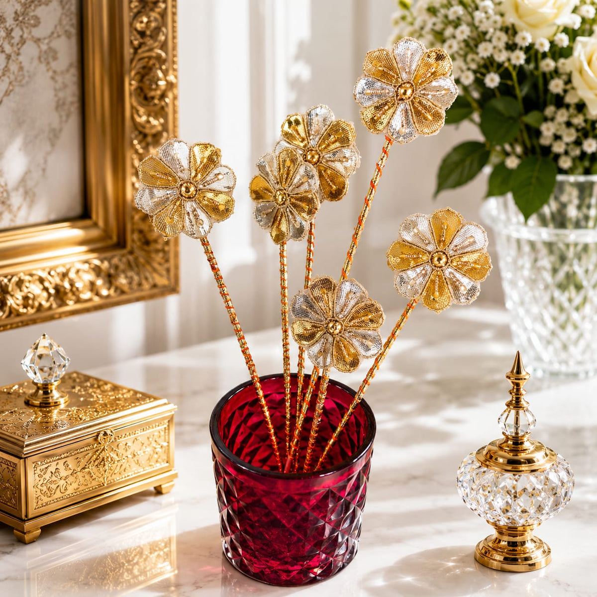 Gilded Blossom Entertaining Set