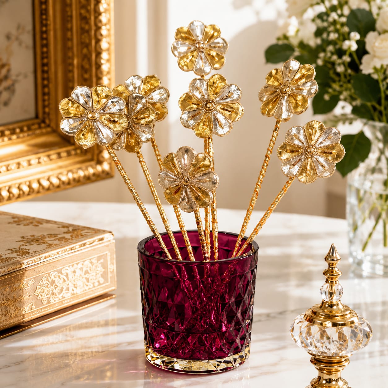 Gilded Blossom Entertaining Set
