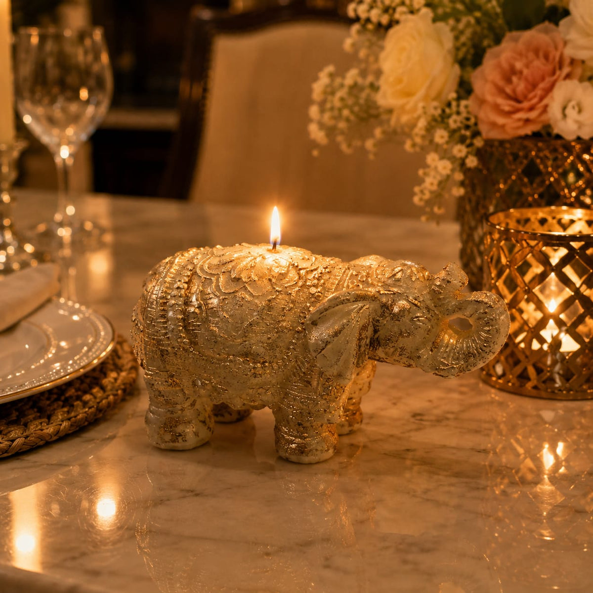 Royal Elephant Candle