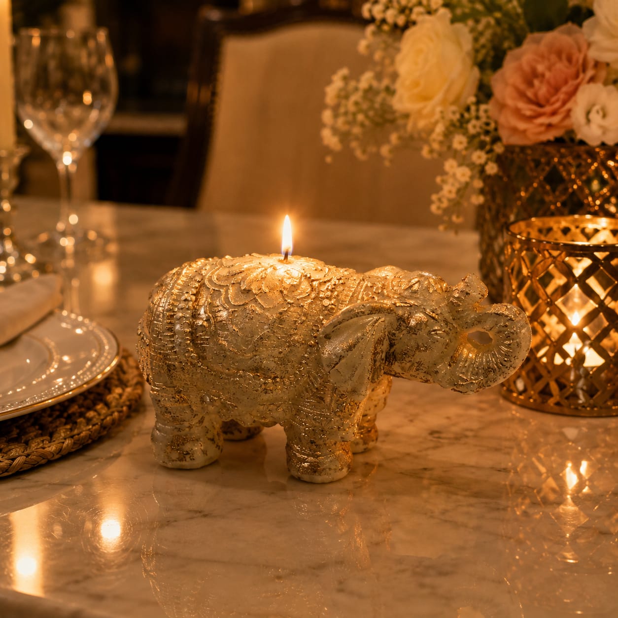 Royal Elephant Candle