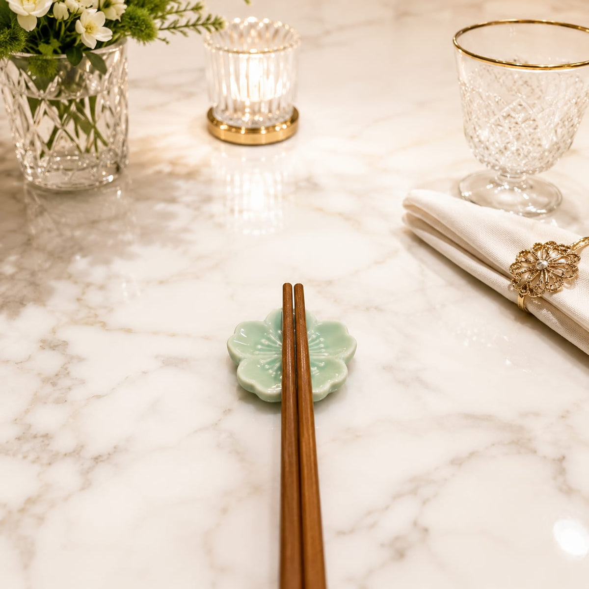 Sakura Bloom Chopstick Rest Set