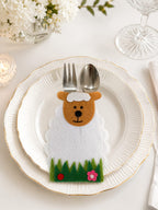 Woolly Sheep Cutlery Holder
