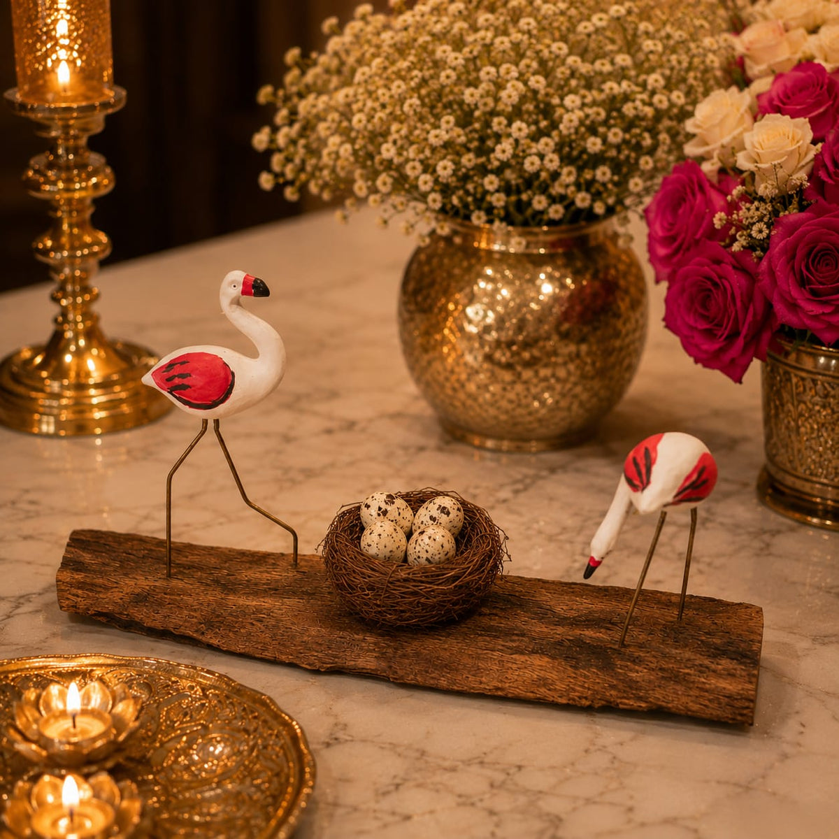 Flamingo Nest Heritage Centrepiece