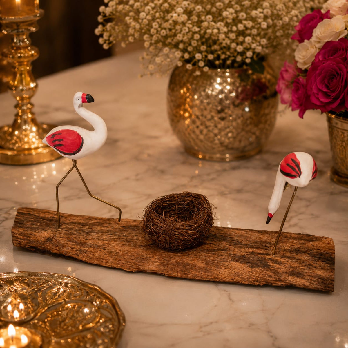Flamingo Nest Heritage Centrepiece