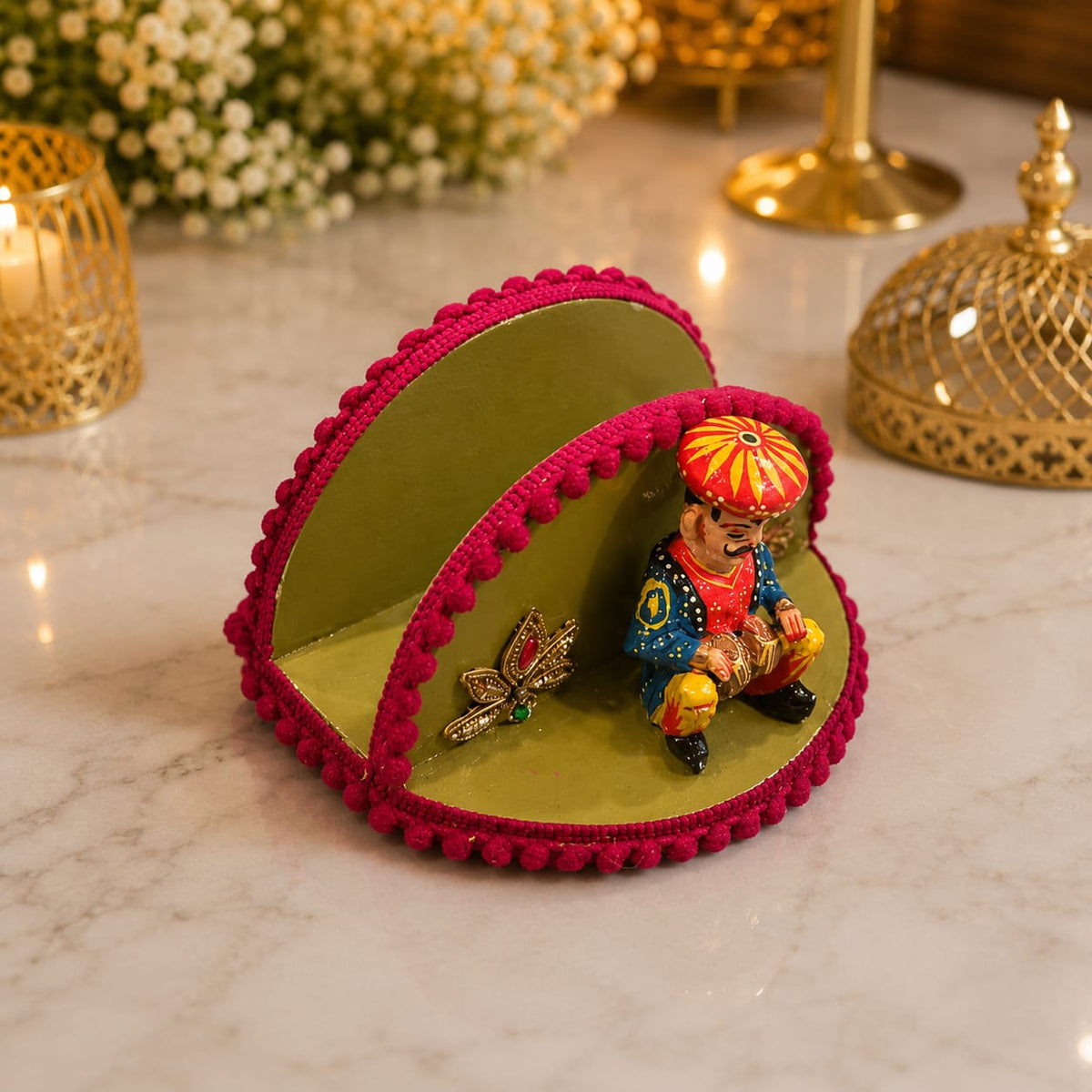 Rang Mahal Folk Musician Napkin Holder