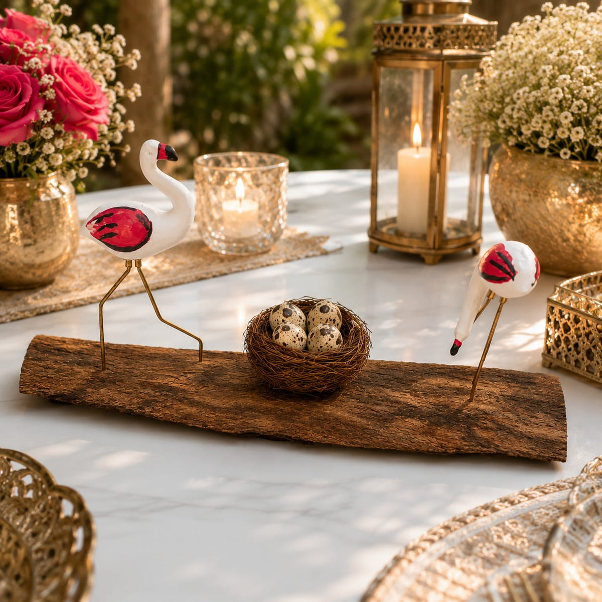 Flamingo Nest Heritage Centrepiece