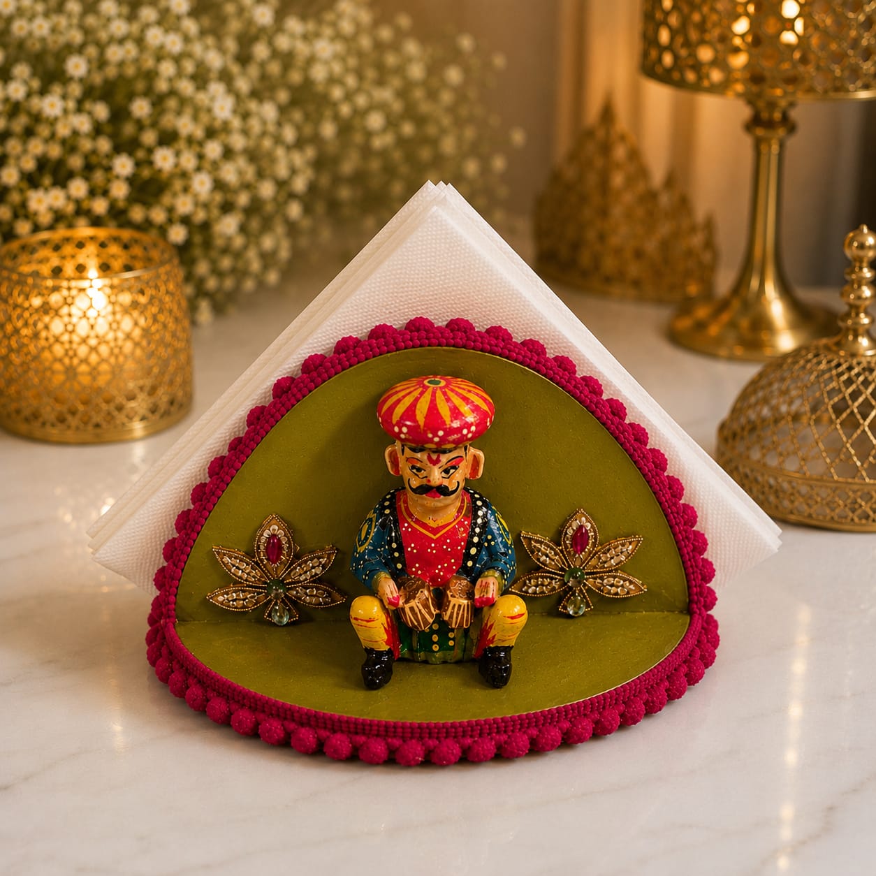 Rang Mahal Folk Musician Napkin Holder