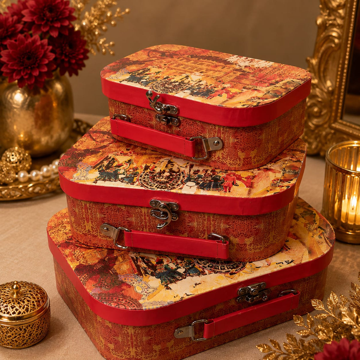 Heritage Voyage Storage Trunk Set of 3