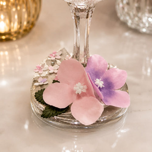 Petal Whisper Glass Charm