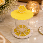 Lemon Slice Silicone Glass Cover