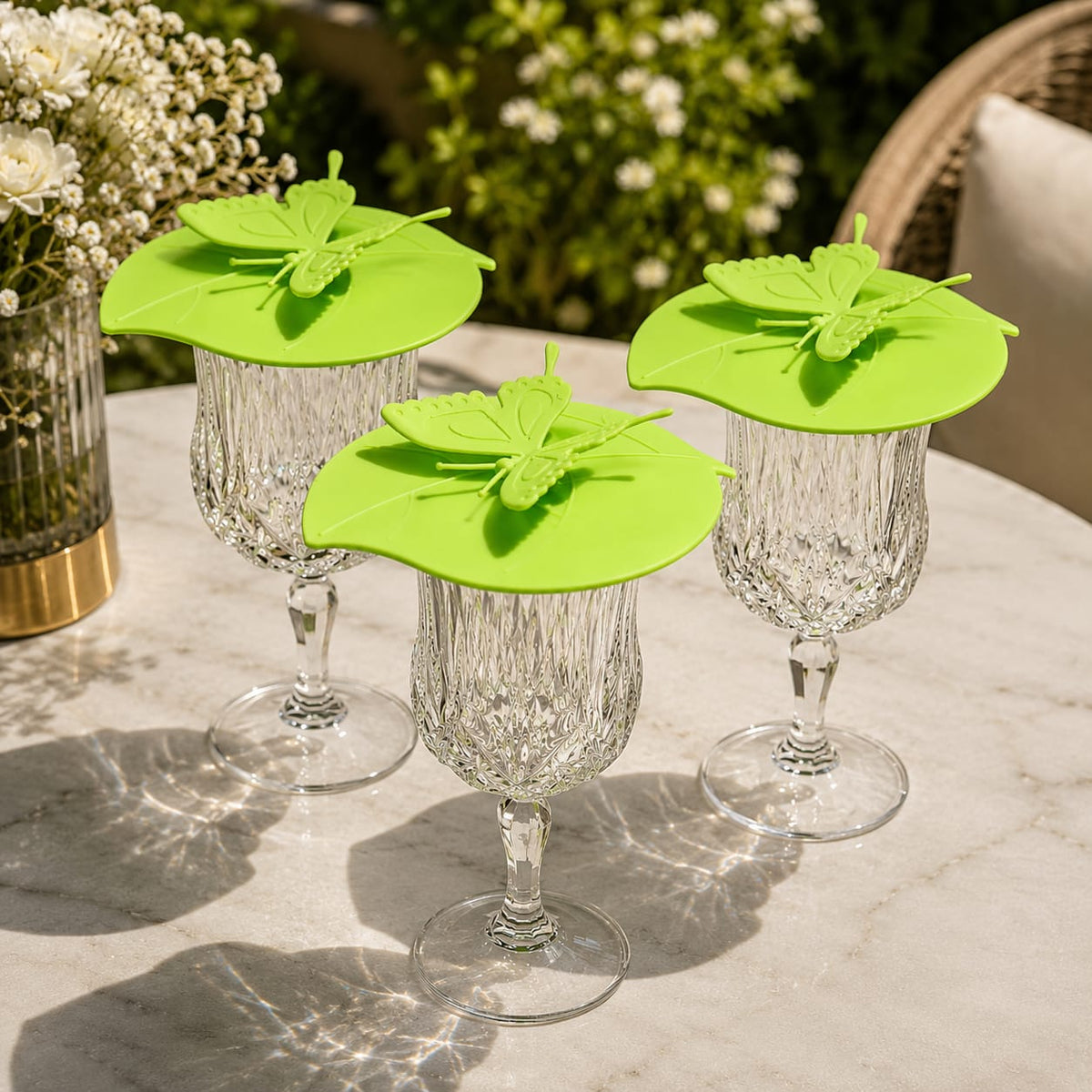 Butterfly Bloom Glass Cover