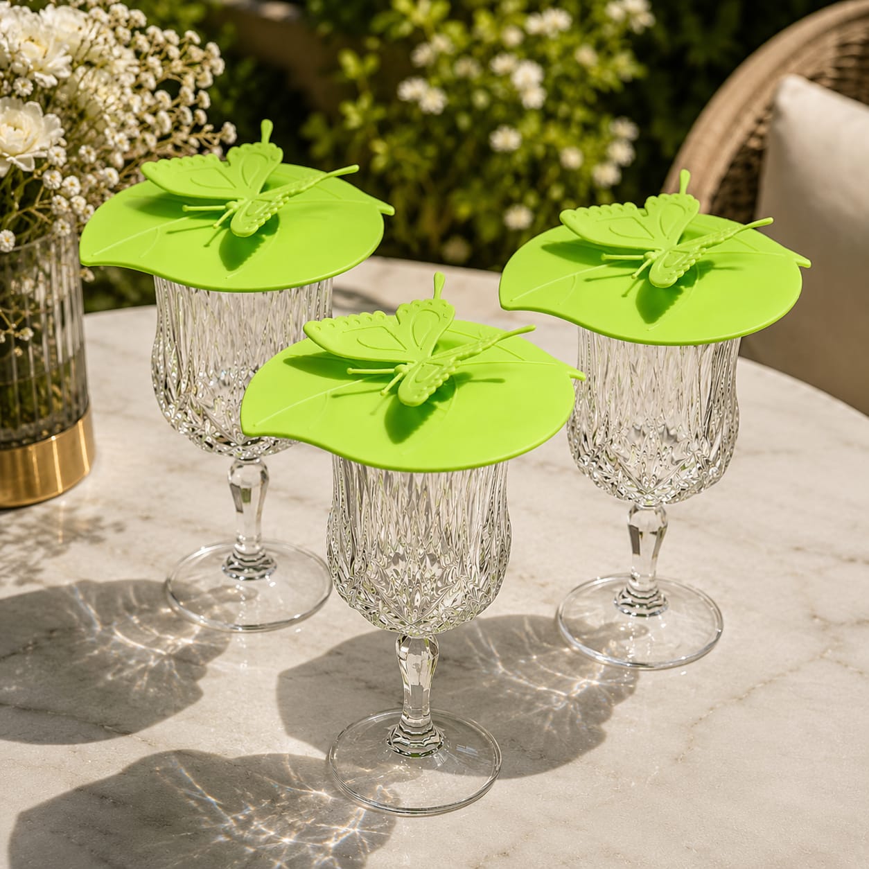 Butterfly Bloom Glass Cover