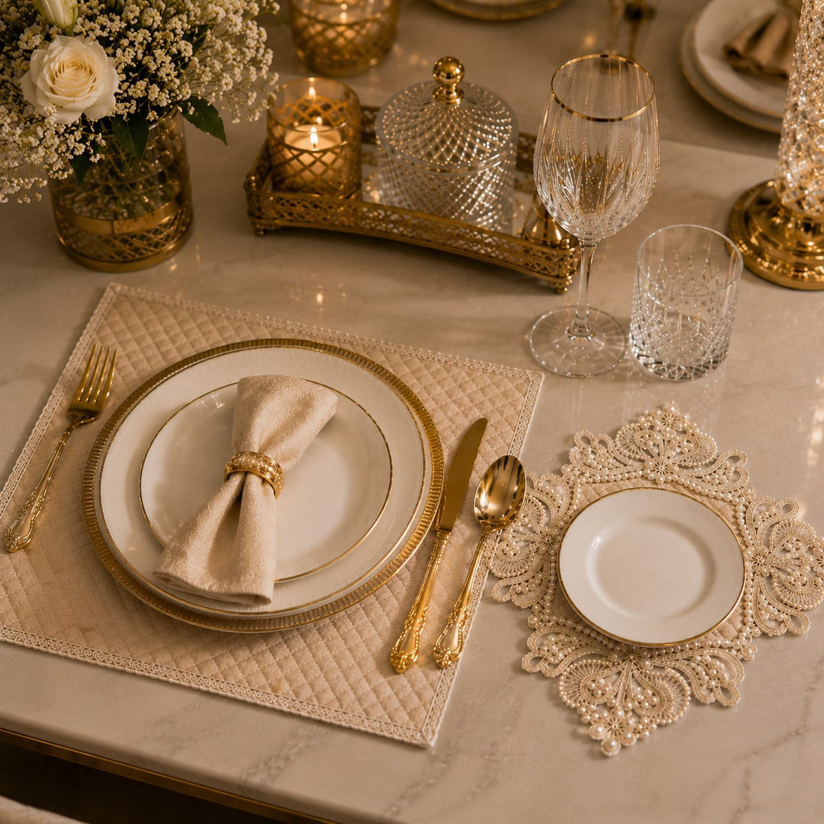 Ivory Royale Dual-Styling Placemat