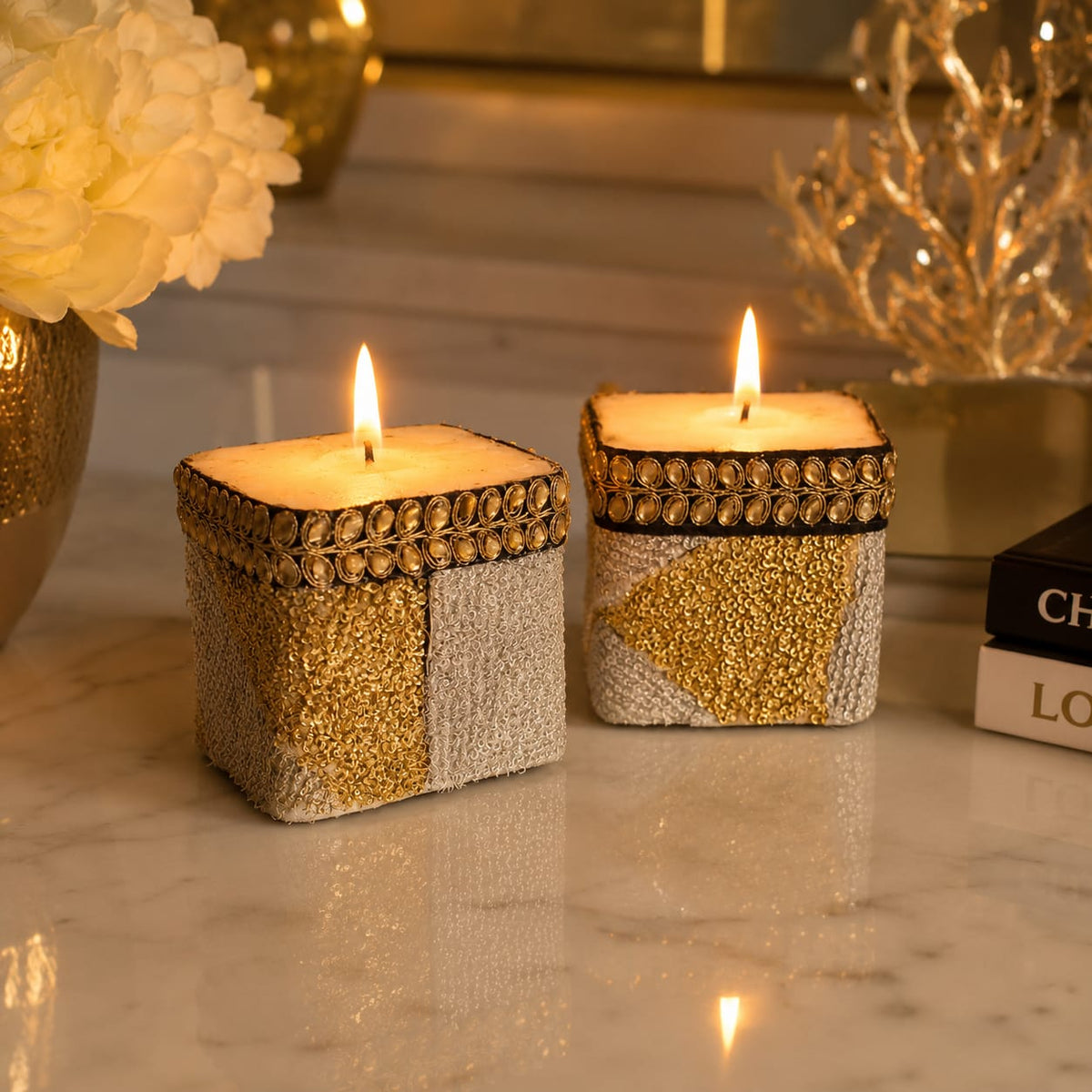 Gilded Mosaic Luxe Candle