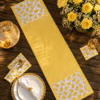 Lemon Zest Elegance Table Runner