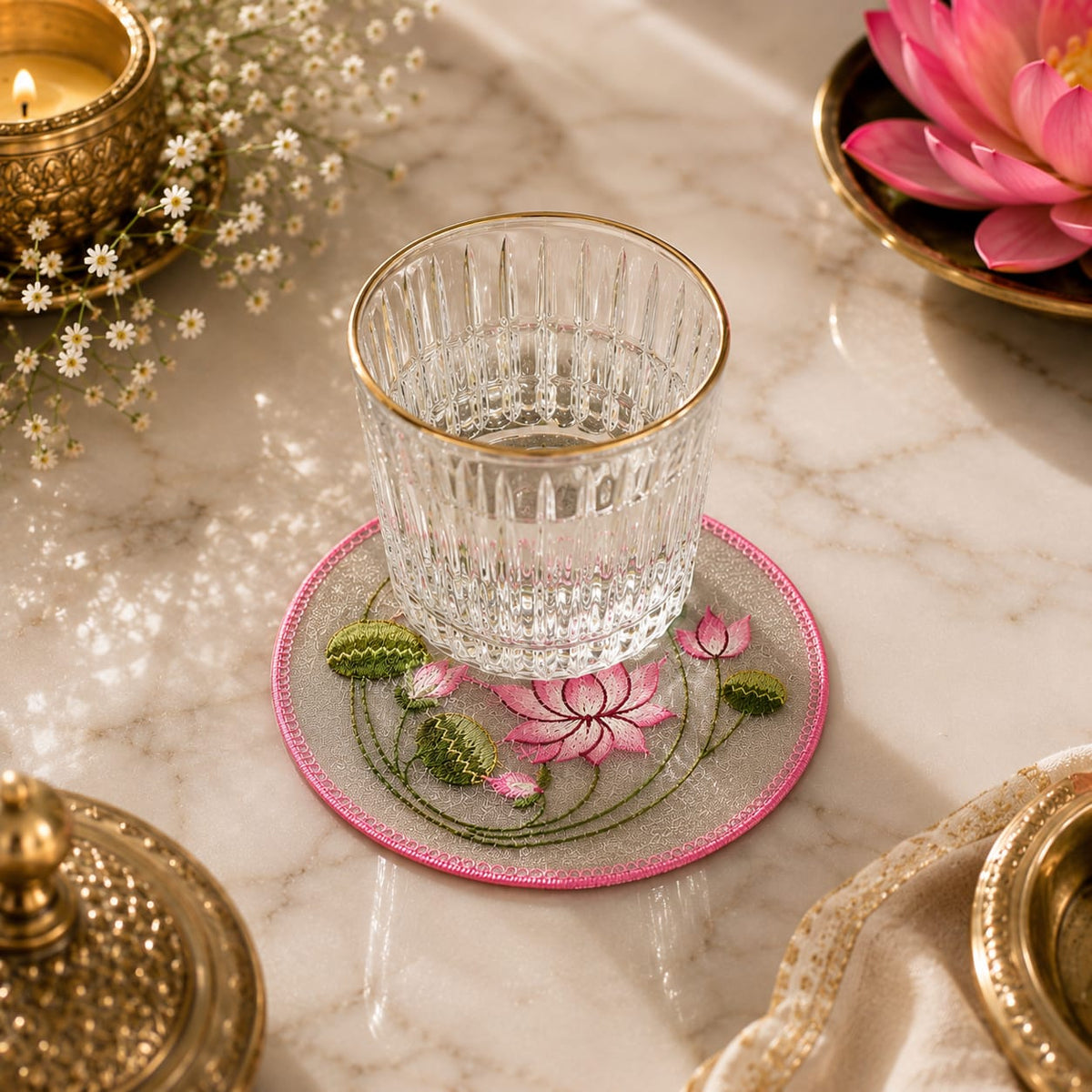 Lotus Bloom Coaster Set