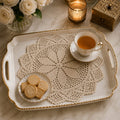 Ivory Lace Tray Cover