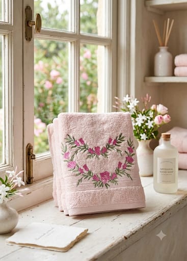 Blush Botanica Towel Collection