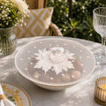 Ivory Bloom Bowl Cover
