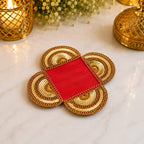 Royal Crimson Coaster Set