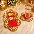 Royal Crimson Coaster Set