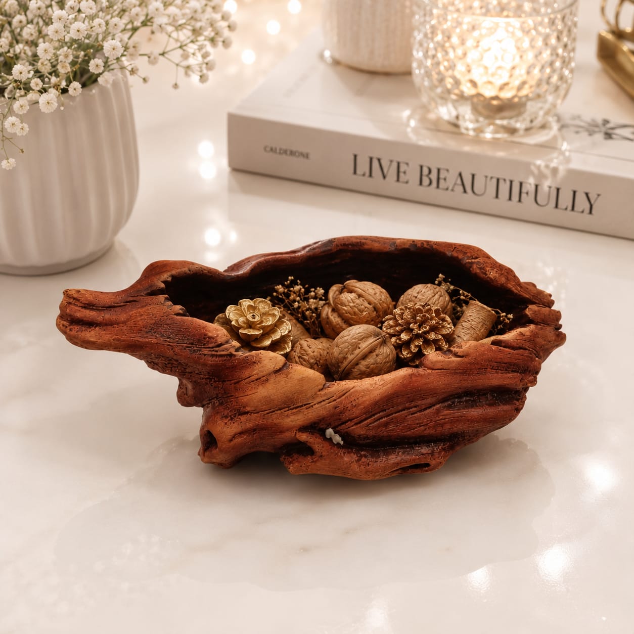 Woodland Driftwood Decorative Bowl
