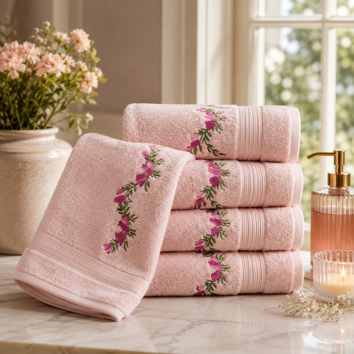 Blush Blossom Towel