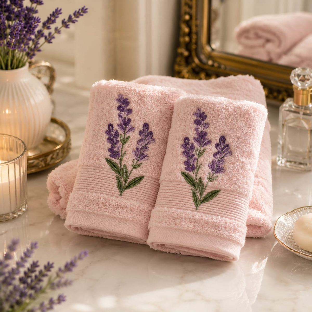 Lavender Blush Towels