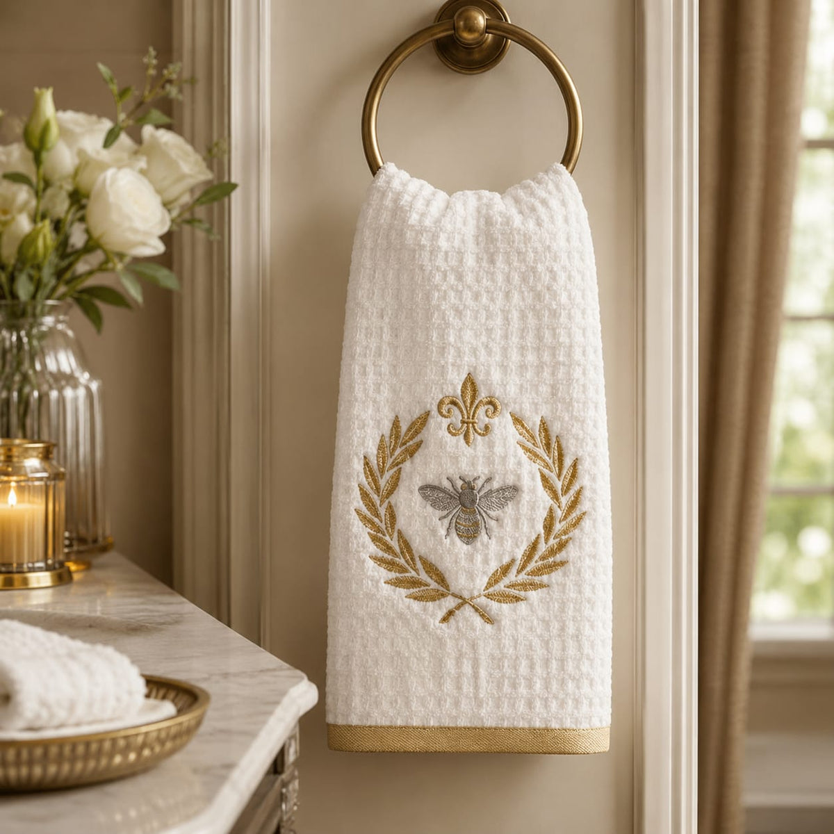 Royal Bee Crest Towel