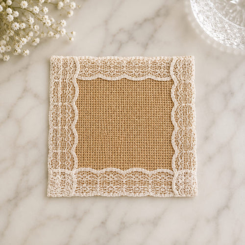 Rustic Lace Meadow Coaster