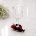 Midnight Plume Glass Charm Coaster