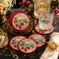 Berry Blossom Songbird Coaster Set