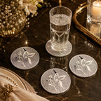 Silver Hummingbird Coaster