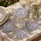 Silver Hummingbird Coaster