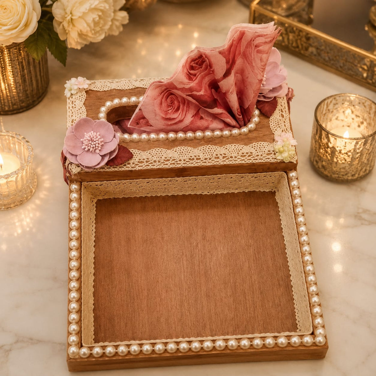 Pearl Blossom Organizer Tray