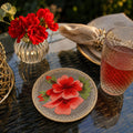 Scarlet Petal Glass Cover