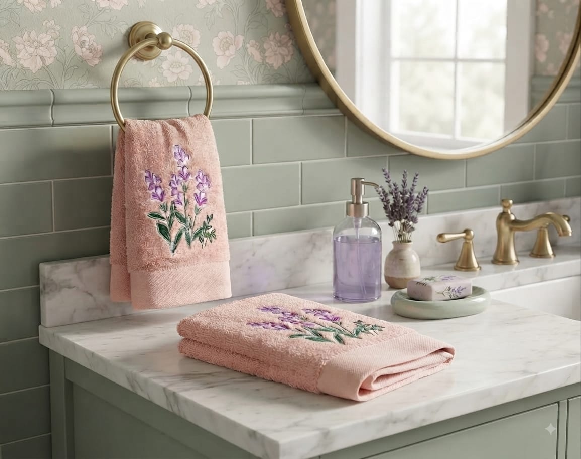 Fleur de Lavande Hand Towel