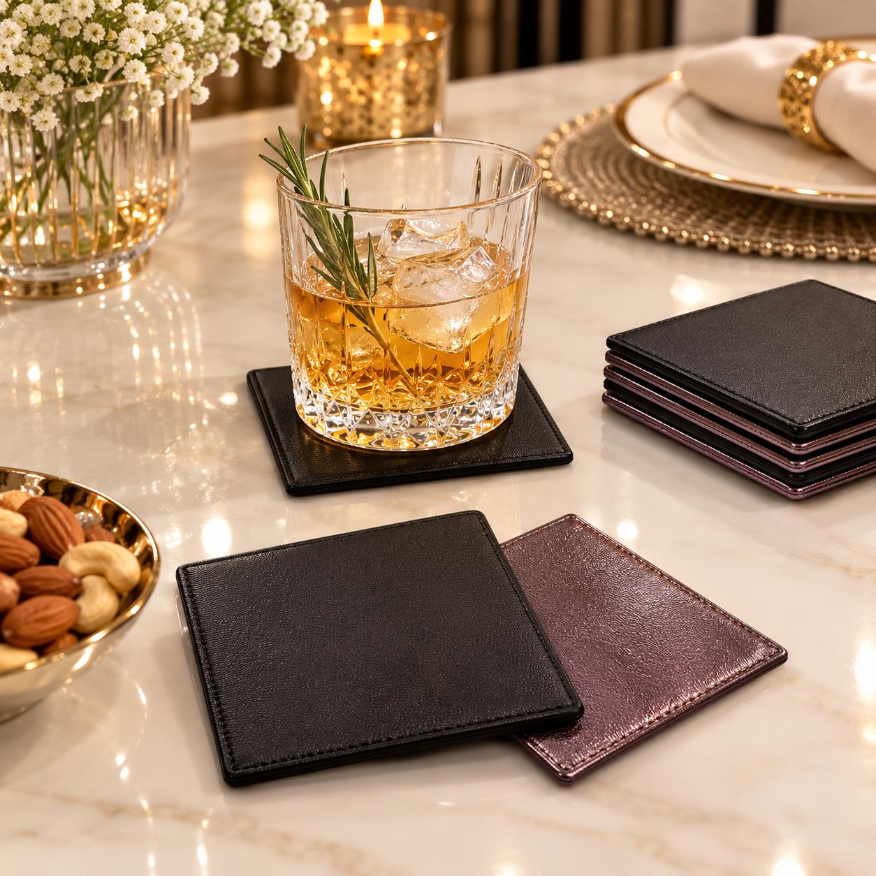 Luxe Leather Coaster