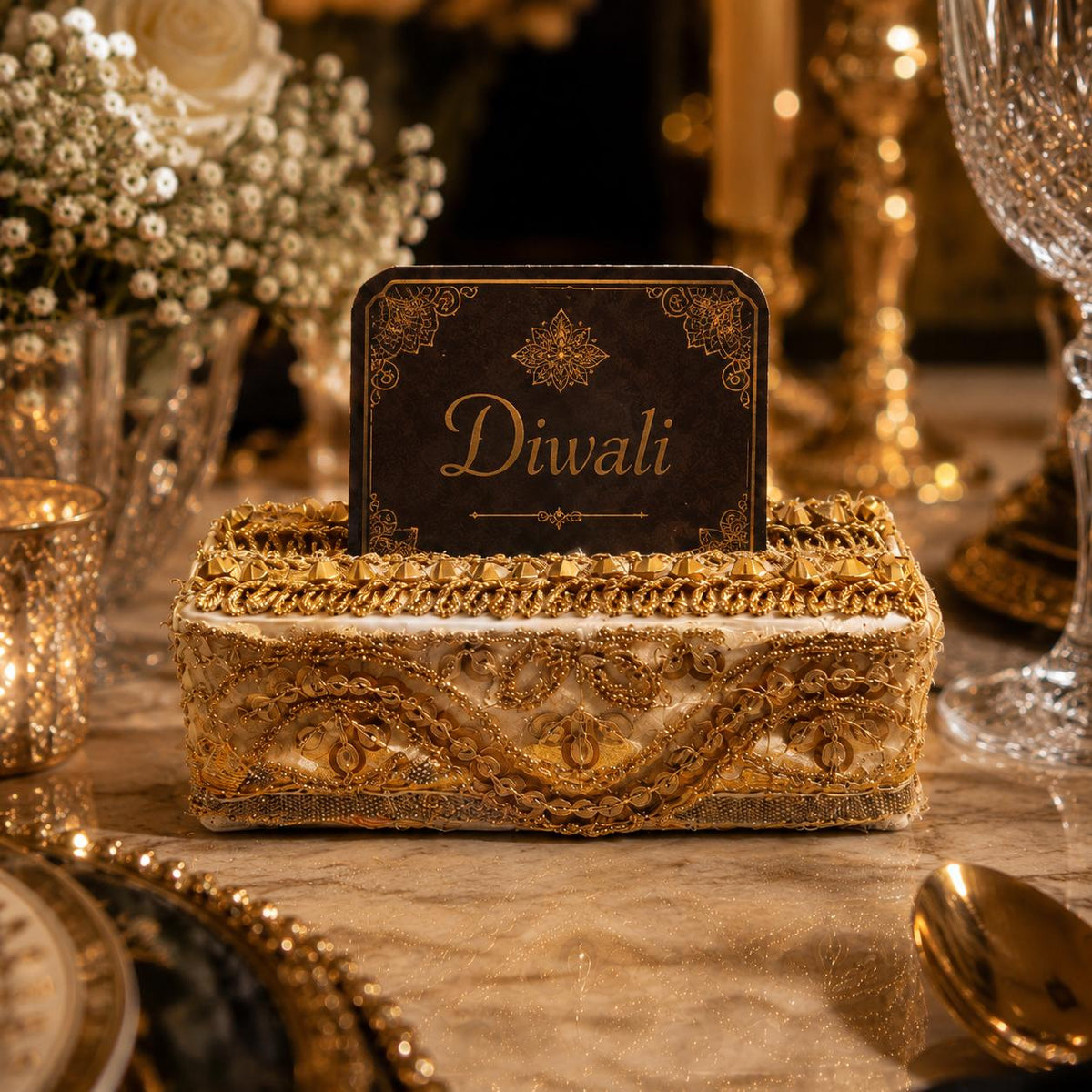 Shahi Crest Place Card Holder