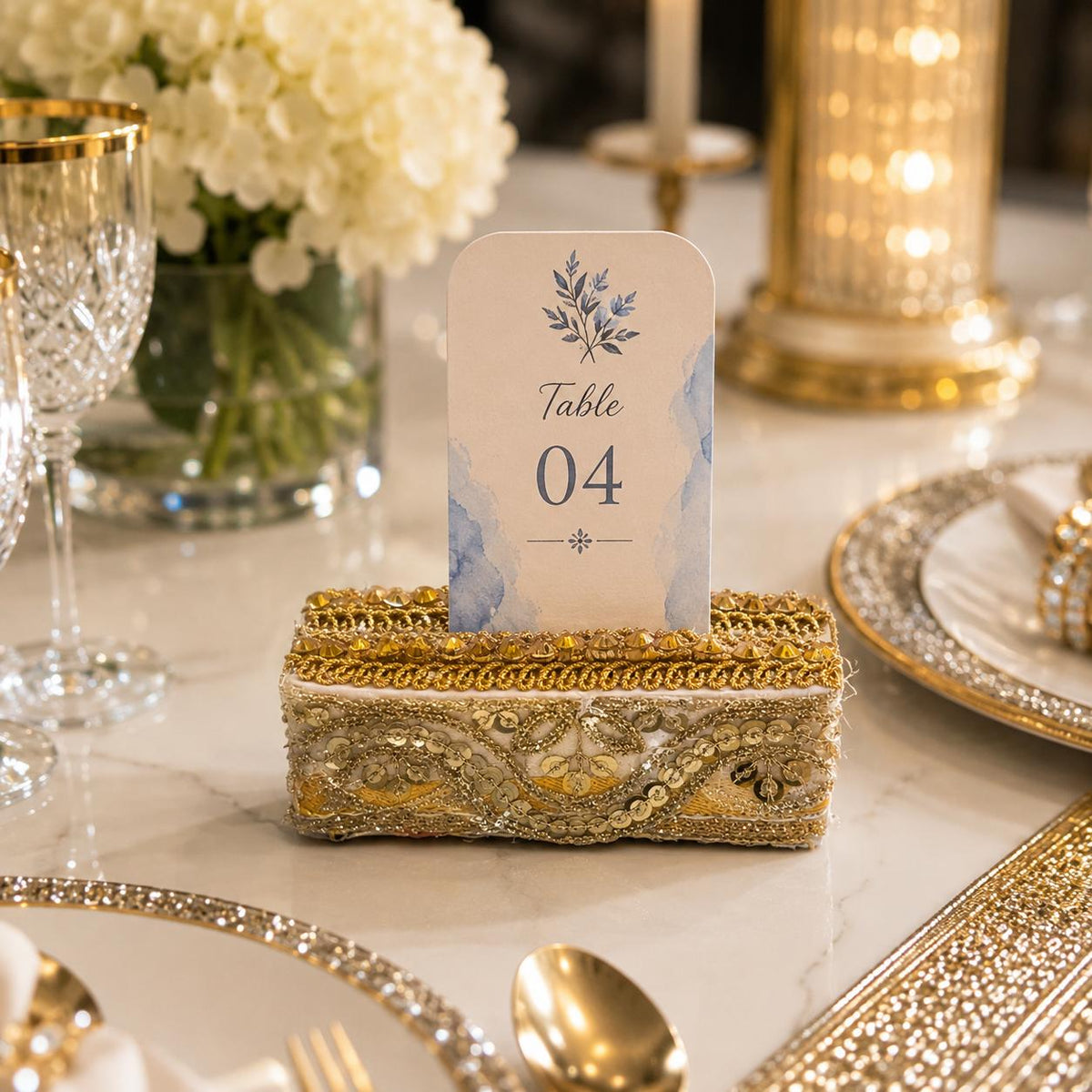 Shahi Crest Place Card Holder