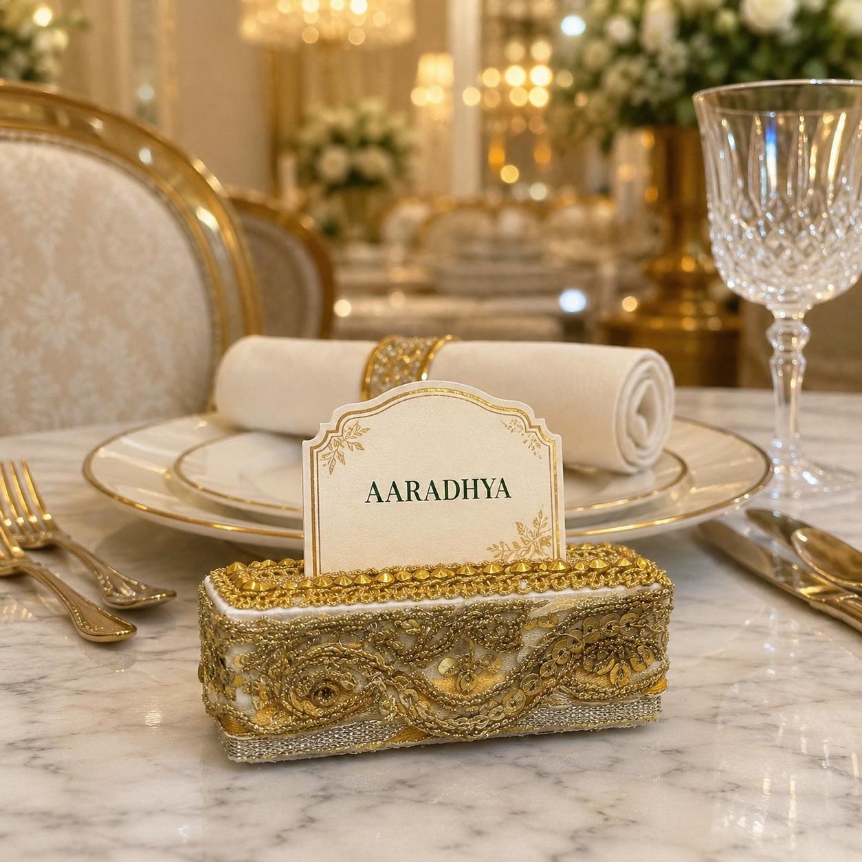 Shahi Crest Place Card Holder