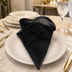 Black Ruffle Napkin