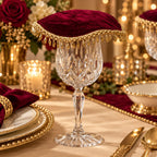 Regal Velvet Tassel Glass Cover