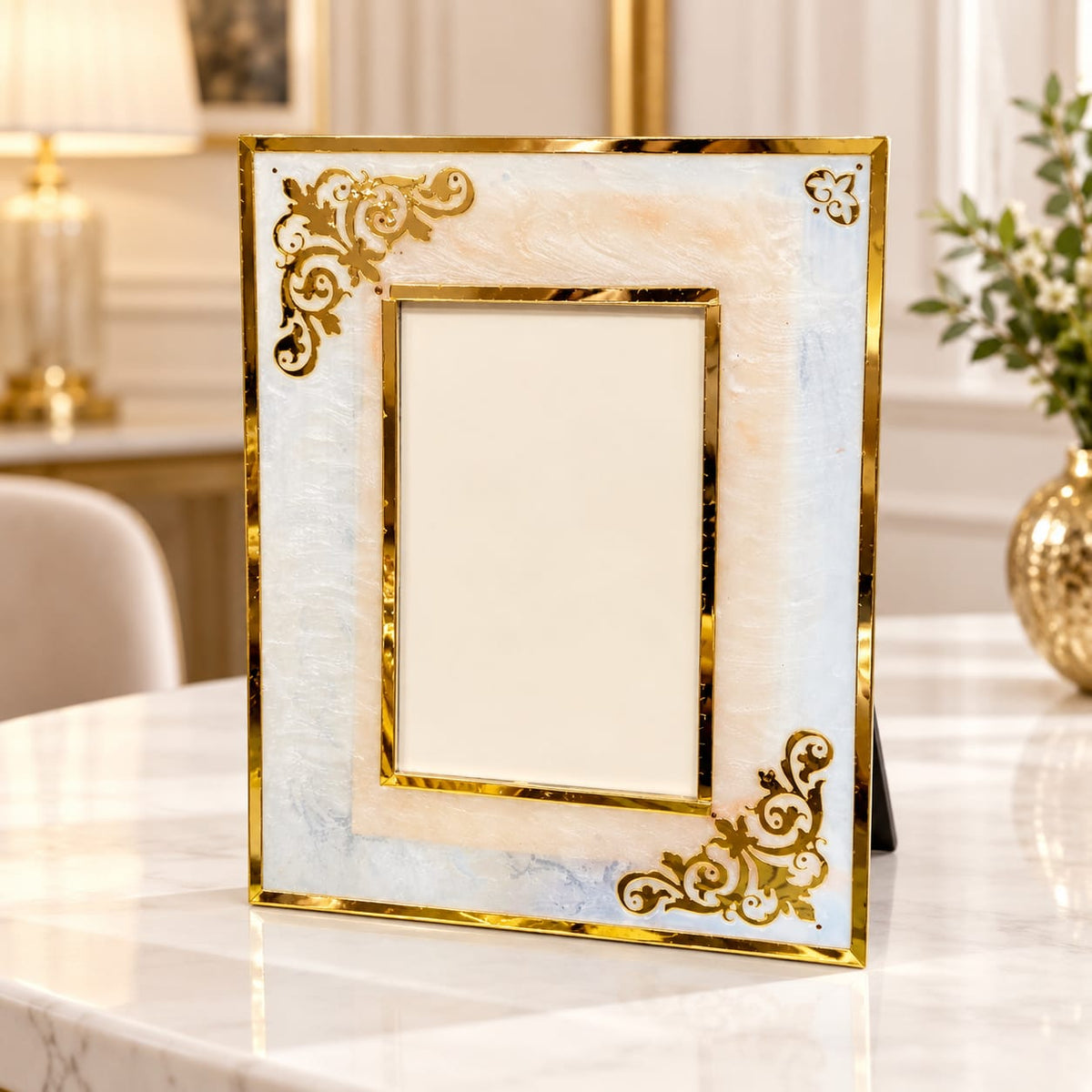 The Aurelia Mother-of-Pearl Photo Frame