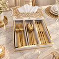 Acrylic Luxe Tissue & Cutlery Organizer