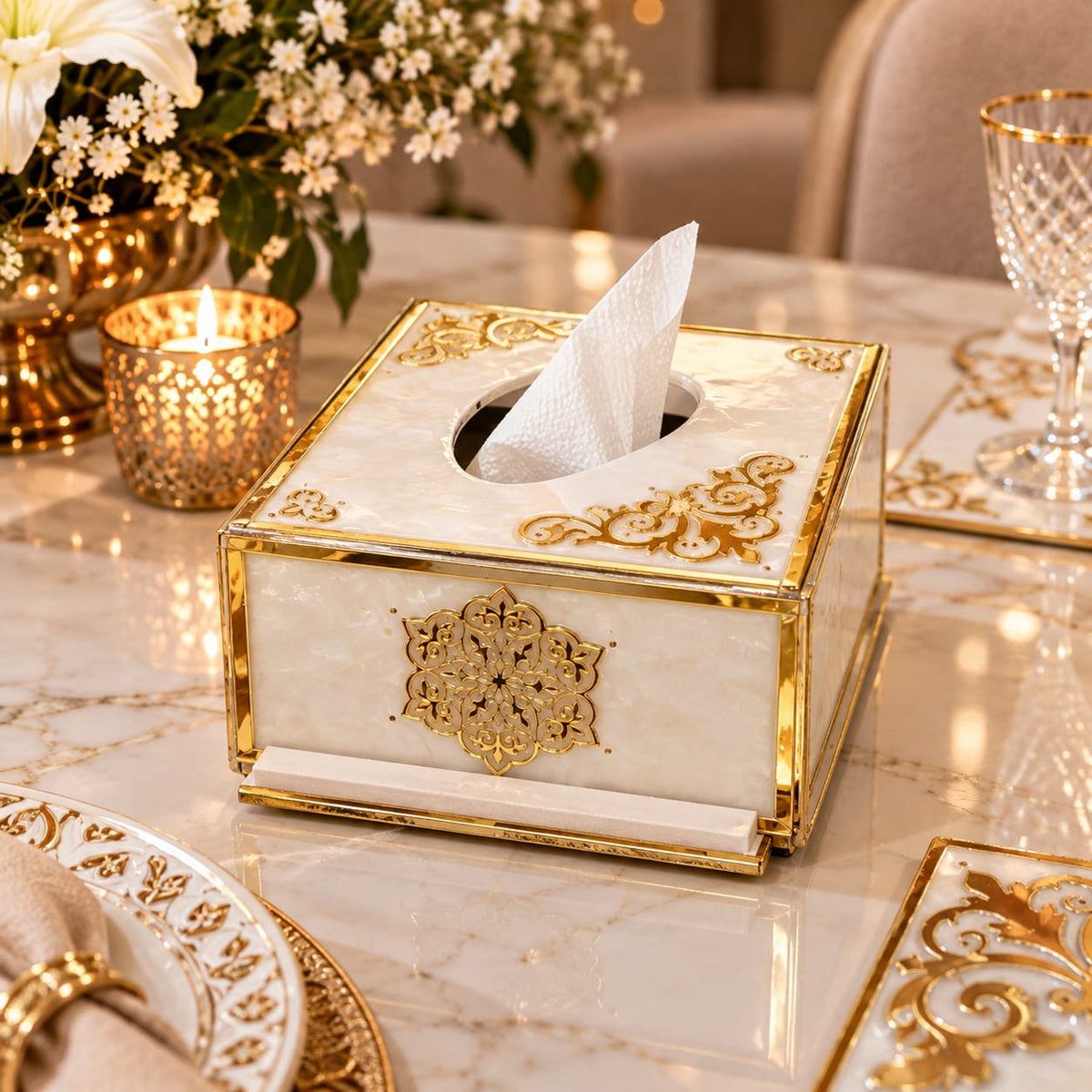 Versailles Acrylic Tissue Box