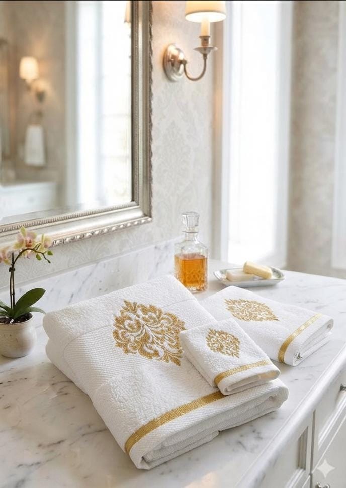 Aurelia Gold Towel Set