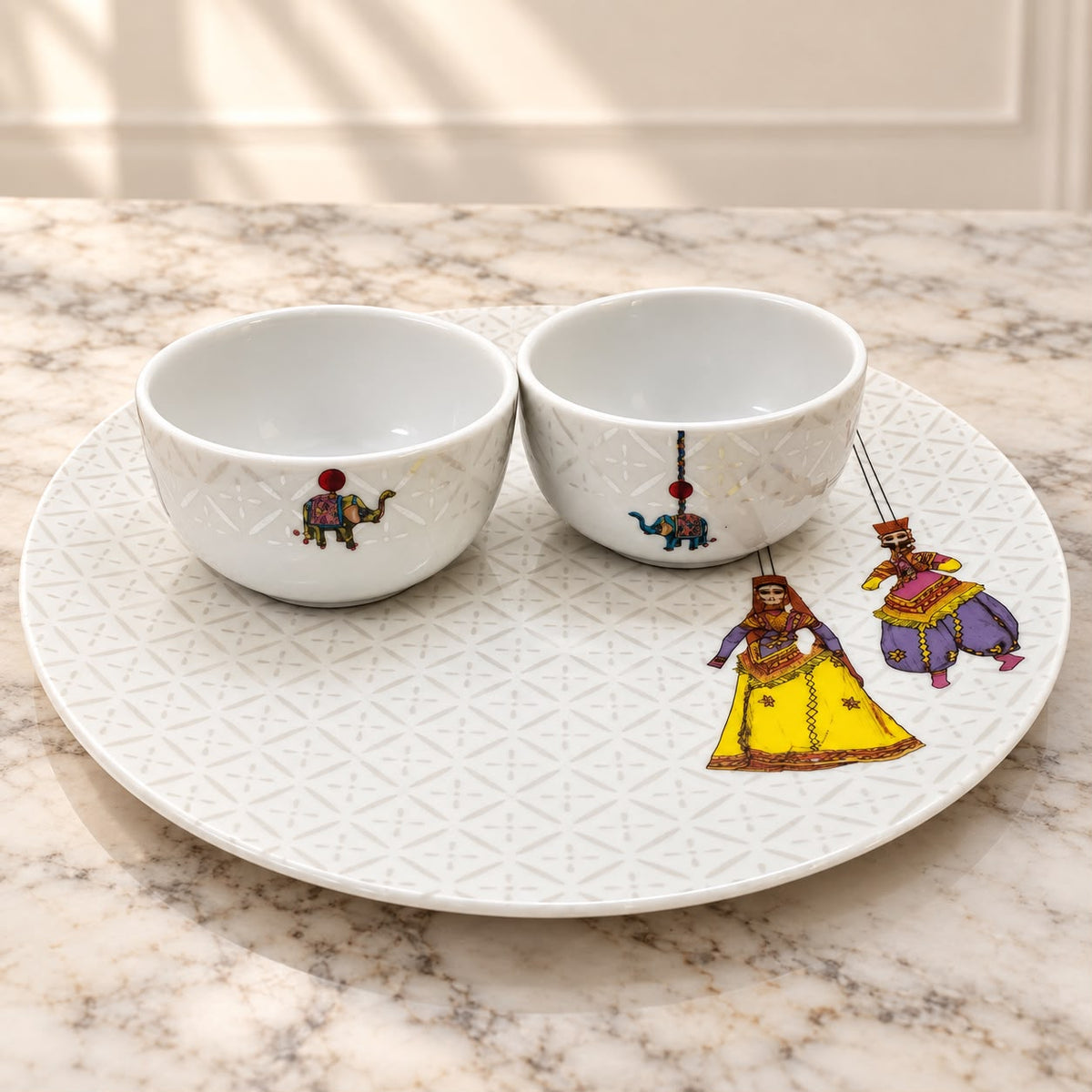 Rajasthani Kathputli Serveware Set