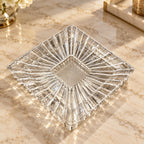 Crystal Sunburst Serving Tray